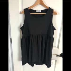 Sleeveless babydoll tank